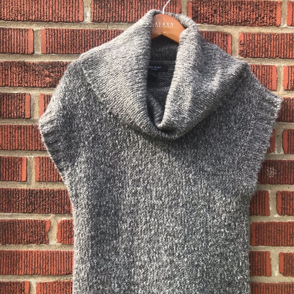 Nine West Cowl Neck Knit Sweater Dress - Picture 2 of 7